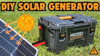 DIY Solar Generator  Power Station  Start to Finish Build [upl. by Elsy]