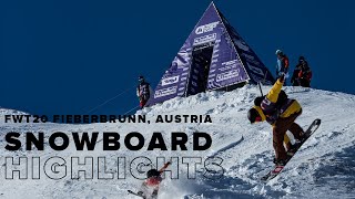 FWT20 Fieberbrunn Austria  Snowboard Highlights [upl. by Enetsirk531]