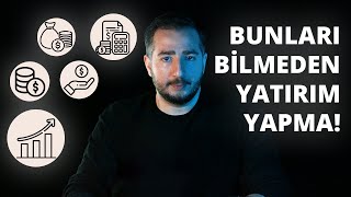 YATIRIMIN 5 ALTIN KURALI  NASIL YATIRIM YAPILIR  YATIRIM YAPMAK İÇİN BUNLARI BİLMELİSİN [upl. by Roman]