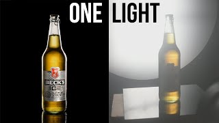 Beer Photography Tutorial  ONE LIGHT Beer Bottle Shoot amp Compositing in Photoshop  Product Shoot [upl. by Dirrej]