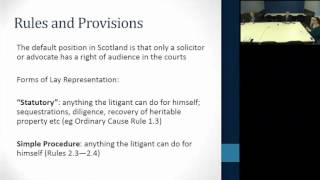 Lay Representations in Scottish Civil Courts [upl. by Emina347]