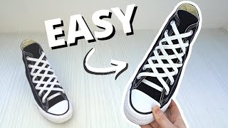 HOW TO DIAMOND LACE CONVERSE EASY Way [upl. by Queridas]