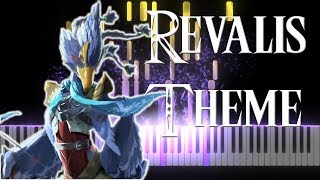 Revalis Theme  The Legend of Zelda Breath of the Wild Piano tutorial Sheet MusicMIDI [upl. by Antoinetta714]