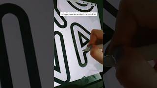 Using a Double Line Brush to Create Fun and Easy Fonts VA028 ✍️✨ procreate lettering [upl. by Gerik]