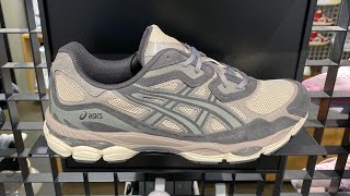 ASICS GELNYC OatmealObsidian Grey  Style Code 1201A789250 [upl. by Gromme986]