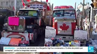 La protesta “tiene que parar” Justin Trudeau primer ministro de Canadá [upl. by Steinke]