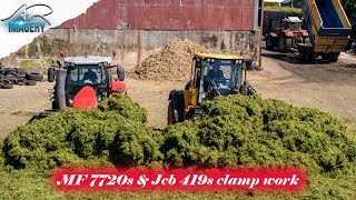 Gamble Bros working the pit with the MF7720s and the JCB 419S [upl. by Ventura]