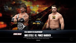 PRINCE VANDIVER vs MIKE STEELE 2K24 BCW WARNING FULL MATCH [upl. by Annaeerb226]