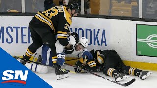 All Big Hits amp Scrums From Physical Game 2 Between Maple Leafs And Bruins [upl. by Stew283]