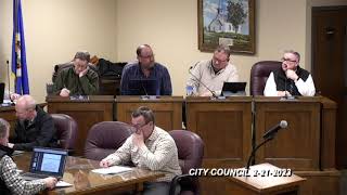 Fergus Falls MN City Council Meeting 2212023 [upl. by Ellan]