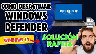 👉 COMO DESACTIVAR YO ELIMINAR TU WINDOWS DEFENDER EN WINDOWS 11 sin ERRORES✅ 😎👌🔥 [upl. by Etyak831]