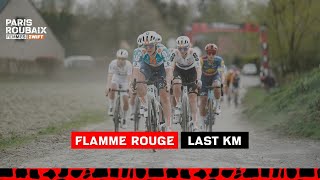 Last Km  ParisRoubaix Femmes avec ZWIFT 2024 [upl. by Yedok]