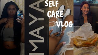 VLOG Self Care Wknd Nails New Hair Dinner Date amp more… [upl. by Nosreffej]