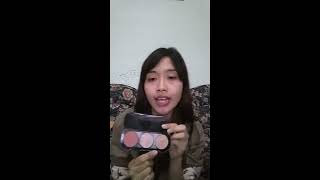 Review Produk Make Up FOCALLURE Blush amp Highlighter Pallete [upl. by Moulden498]