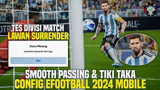 CONFIG EFOOTBALL 2024 MOBILE PASSING amp TIKI TAKA SMOOTH [upl. by Noli820]