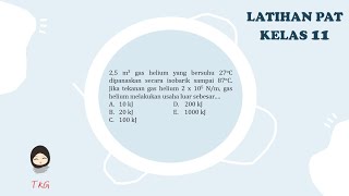 Latihan Soal Termodinamika Isobarik PAT5 [upl. by Vilma430]