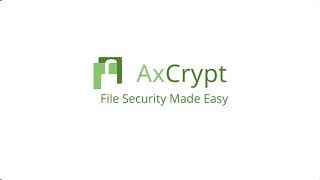 AxCrypt  Password Management [upl. by Ramilahs812]