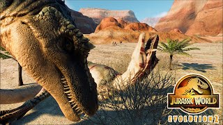 Suchomimus Pack vs Herd of Qianzhousaurus  8 vs 8 FIGHT  Jurassic World Evolution 2 [upl. by Agan705]