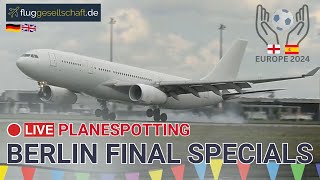 ⚽ LIVE Fußballfan Planespotting Berlin BER Airport  Special Arrivals Sonntag 1472024 [upl. by Diehl]