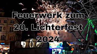 20 LICHTERFEST in Halle 2024 Das Feuerwerk [upl. by Danila]