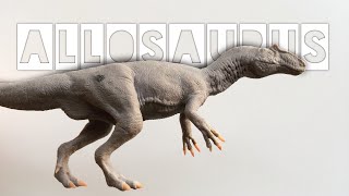 Allosaurus Sculpting 140 Clay Dinosaur Model [upl. by Zetnom]