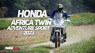 TEST HONDA AFRICA TWIN ADVENTURE SPORT 2023  MOTORLIVE [upl. by Marci633]