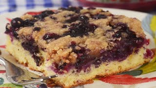 Blueberry Cake Recipe Demonstration  Joyofbakingcom [upl. by Elva268]