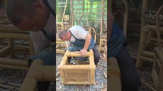 Hardworking man making chair 🥰🥰  facts cuteanimal shorts [upl. by Yacov]