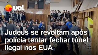 Túneis judeus Membros de sinagoga se revoltam após polícia tentar cobrir escavações ilegais [upl. by Ahsemak]