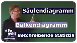 Säulendiagramm und Balkendiagramm  Beschreibende Statistik  einfach und anschaulich erklärt [upl. by Gambell190]