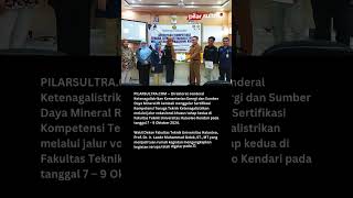 Kerjasama Kementerian Dinas ESDM Sultra Gandeng UHO Sertifikasi Teknik Lanjutan news [upl. by Cutlor]