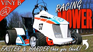 LAWN MOWER RACING Exclusive look at this unorthodox motorsport LawnMowerRacing RacingMower [upl. by Alley228]