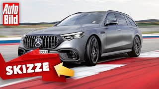 MercedesAMG E63 TModell 2024  PowerKombi Kommt so das AMG E 63 TModell  Skizze [upl. by Carder816]