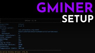 How To Setup Mining with GMiner 270 [upl. by Revorg]