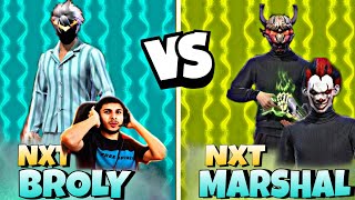 NXT MARSHAL🔥 VS NXT BROLY😈  1VS1 FIGHT 😱  NonstopGaming classyfreefire 🔴LIVE REACTION [upl. by Ann]