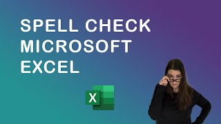 How to use spell check in Excel [upl. by Anair]