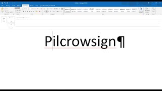 How to disable and enable Pilcrow Sign on Outlook or Word [upl. by Sema]