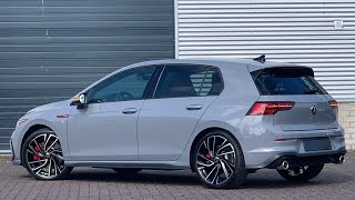 Volkswagen NEW Golf 8 GTI 2021 in 4K Moonstone Grey 19 inch Adelaide Walk around amp detail inside [upl. by Curnin]