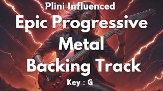 Epic Progressive Metal Backing Track in G  Plini Style Heavy Jam for Practice [upl. by Barclay195]