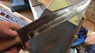 Restoring A Solingen Original Bowie Knife [upl. by Naelcm11]