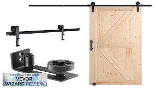 VEVOR Barn Door and Hardware Kit 30quot x 84quot Wood Sliding Barn Review [upl. by Yentiw952]