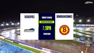 OXFORD Spires vs BIRMINGHAM Brummies  ROWE Motor Oil Premiership R1  OXFORD SPEEDWAY TV 2024 [upl. by Soph]