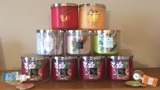 Spring 2017 Candle Haul  Bath amp Body Works White Barn Candle Co [upl. by Ttimme]