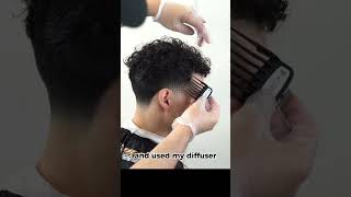 Best Hairstyles Curly Low Taper Fade 💈 curlyhaircurlyscissorsskillstaperfadelowtaperedgar [upl. by Ayaros518]