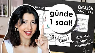 3 AYLIK İNGİLİZCE ÇALIŞMA PROGRAMI HAZIRLADIM 📚  Nereden Başlanır Kendi Kendine Evde İngilizce ✏️ [upl. by Hess]