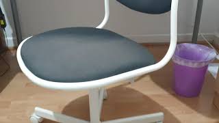 IKEA ORFJALL adult chair and ADILS Desk Review [upl. by Opalina]