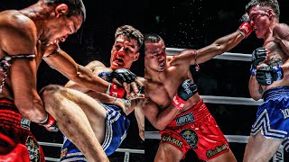 The Closest Muay Thai Fight Ever 😳🔥 Seksan vs Tyson Harrison [upl. by Ecirtaed]