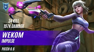 34 KILL 197K DAMAGE WEKOM CASSIE PALADINS COMPETITIVE DIAMOND IMPULSE [upl. by Smailliw764]