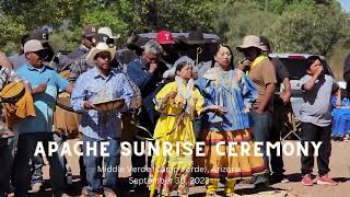 Apache Sunrise Ceremony Middle Verde September 30 2023 [upl. by Igic999]