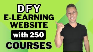 DFY eLearning Website with 250 Courses  265 eBooks with Tutor LMS [upl. by Ydieh]